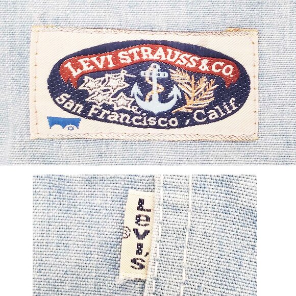 LEVI'S Womens Vintage 1970s High Waist Denim Pants Wide Leg SAILOR RARE!! - Picture 4 of 8